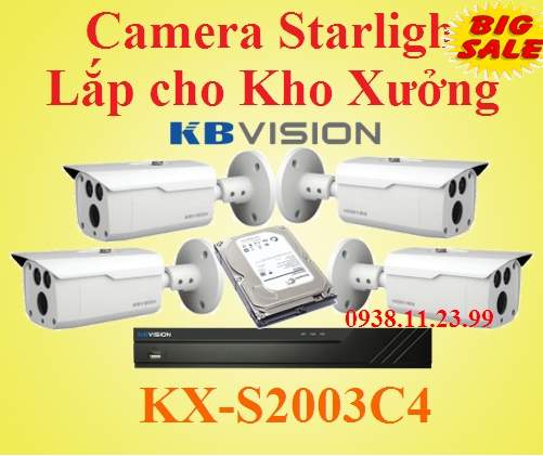 Lắp camera starlight Kho Xưởng , KX-S2003C4 ,Lắp camera starlight Kho Xưởng, KX-S2003 ,S2003C4 , Lắp camera starlight  
